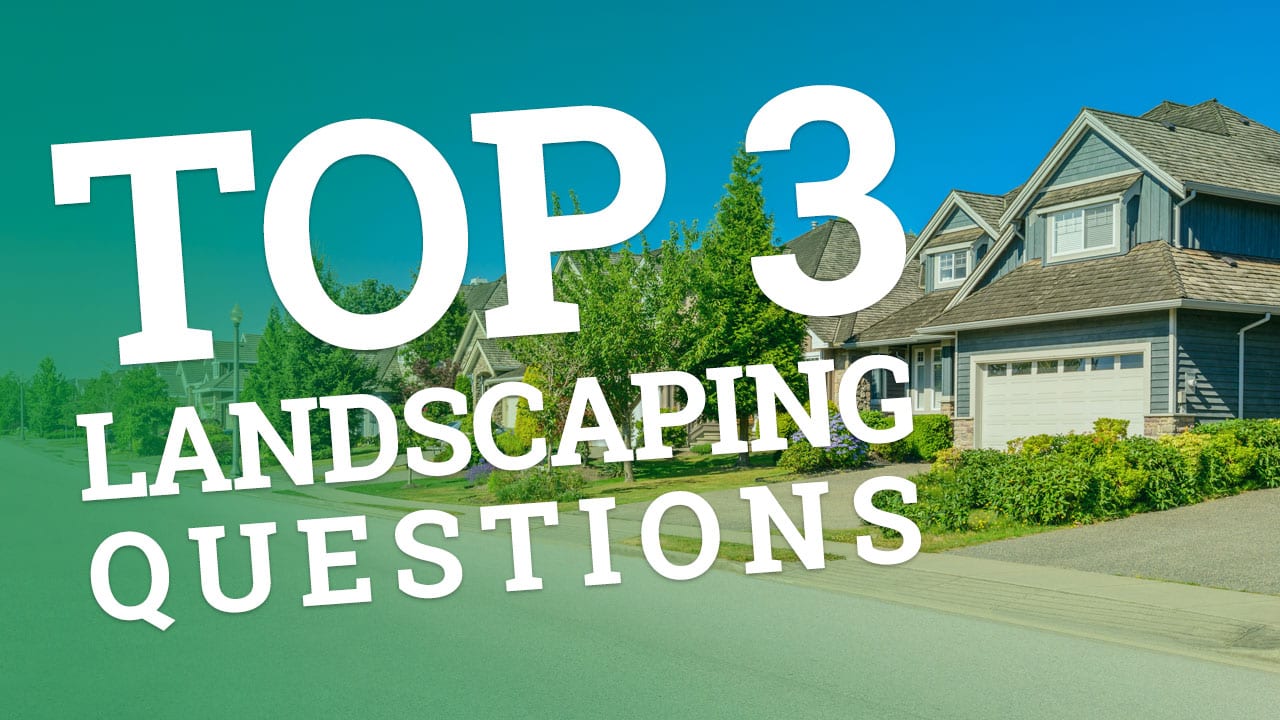 Top Three Landscaping Questions