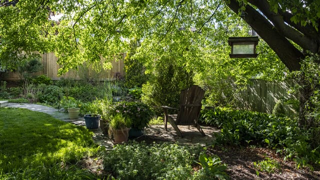 Shaded areas in a back yard can create an oasis if designed and planned properly.
