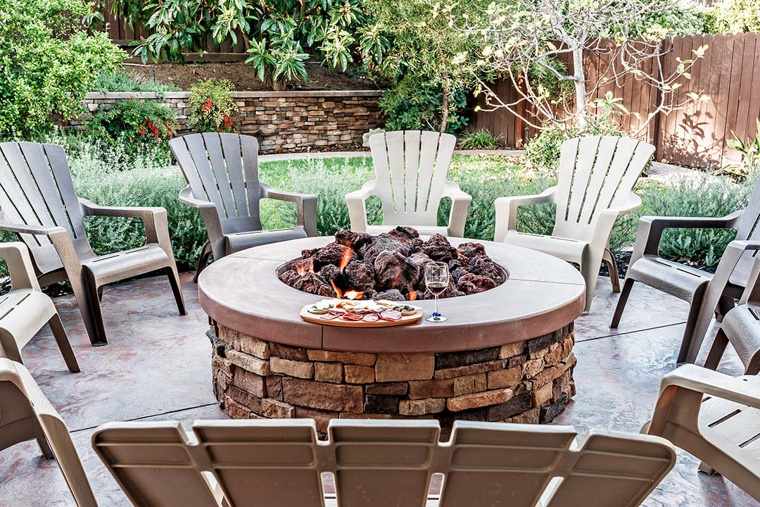 Don't forget about fire pit safety when designing your outdoor fire place or fire pit.